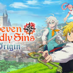 The Seven Deadly Sins Origin open world action RPG gameplay screen showing anime characters fighting enemies