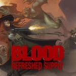 Player fights enemies in Blood Refreshed Supply showing classic shooter action dark levels smooth performance on modern PC today gameplay